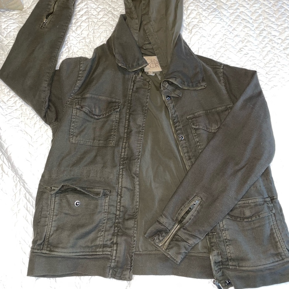 Chaser twill hooded jacket